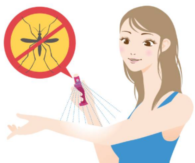 모기 퇴치제 사용하기. 다양한 종류의 모기 퇴치제가 출시되어 있다. 야외에서 활동할 때 노출되는 부위에 꼭 벌레 퇴치제를 발라준다. 선크림을 사용한다면, 선크림을 먼저 발라준 후 모기 퇴치제를 사용한다.